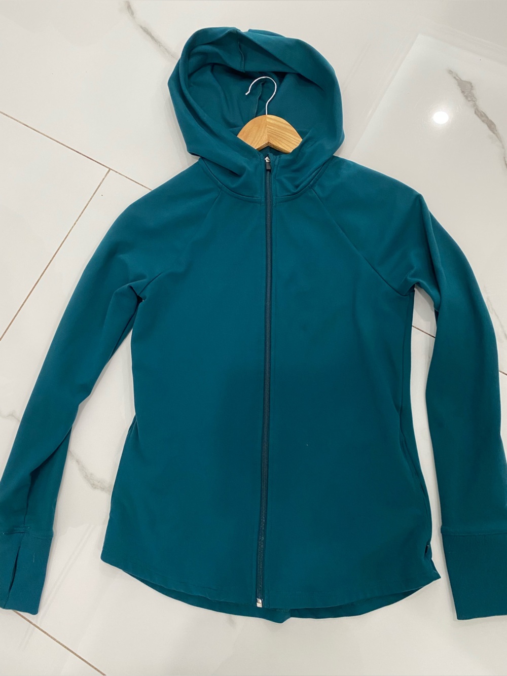 Marika Teal Zip Hoodie
